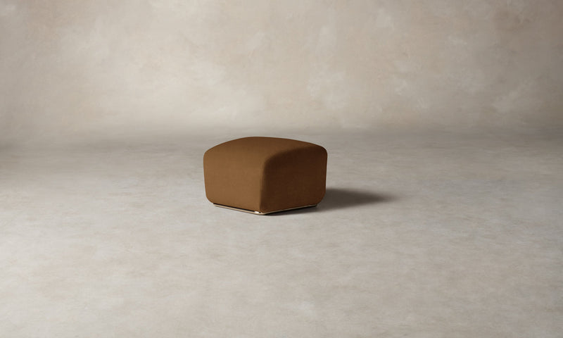 The Miles Ottoman - Performance Velvet Cider