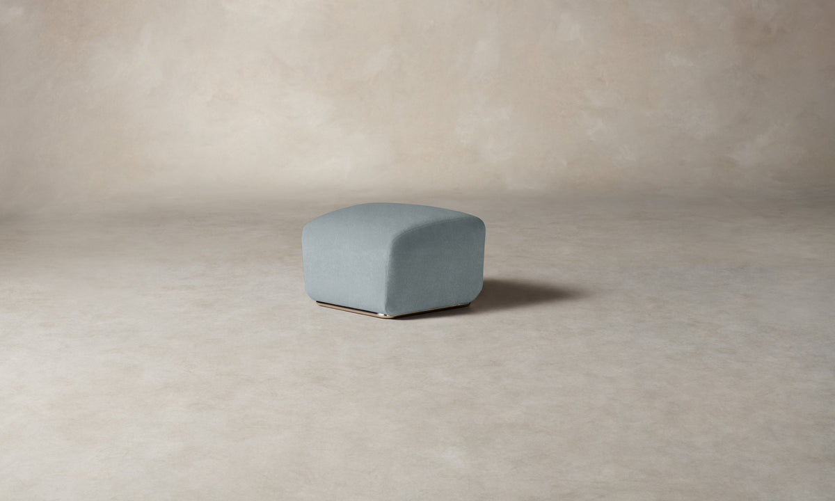 The Miles Ottoman - Performance Velvet Sky