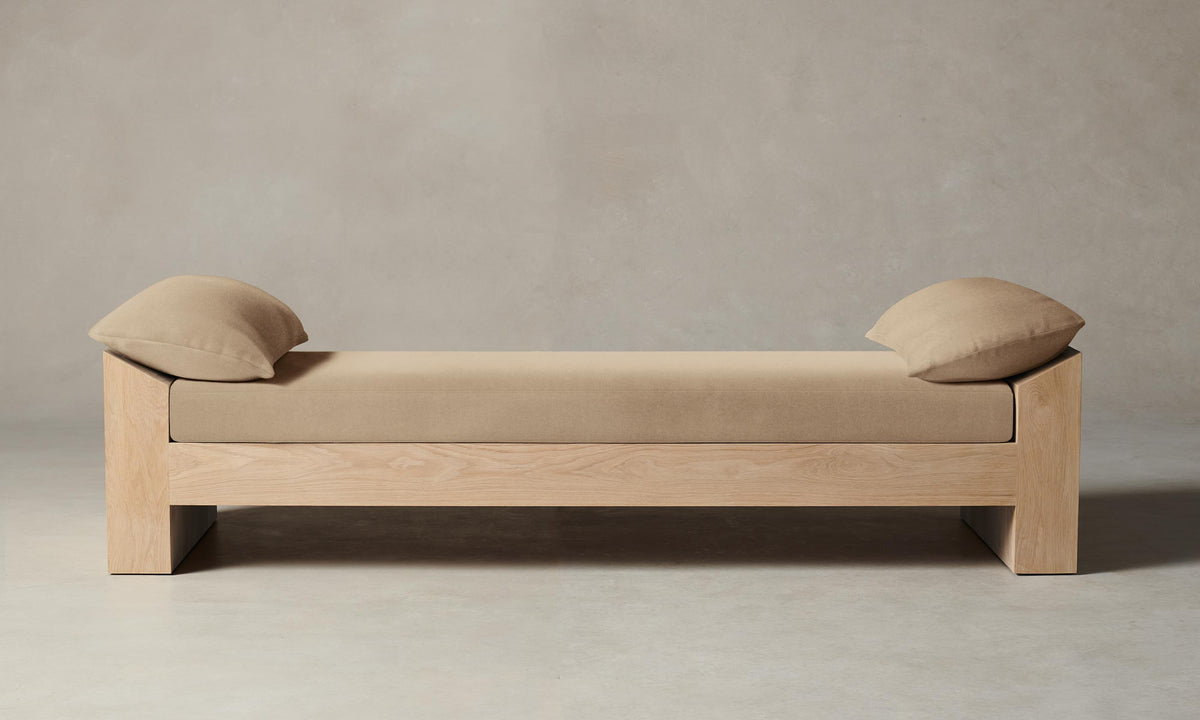 The Montauk Daybed - Mohair Almond