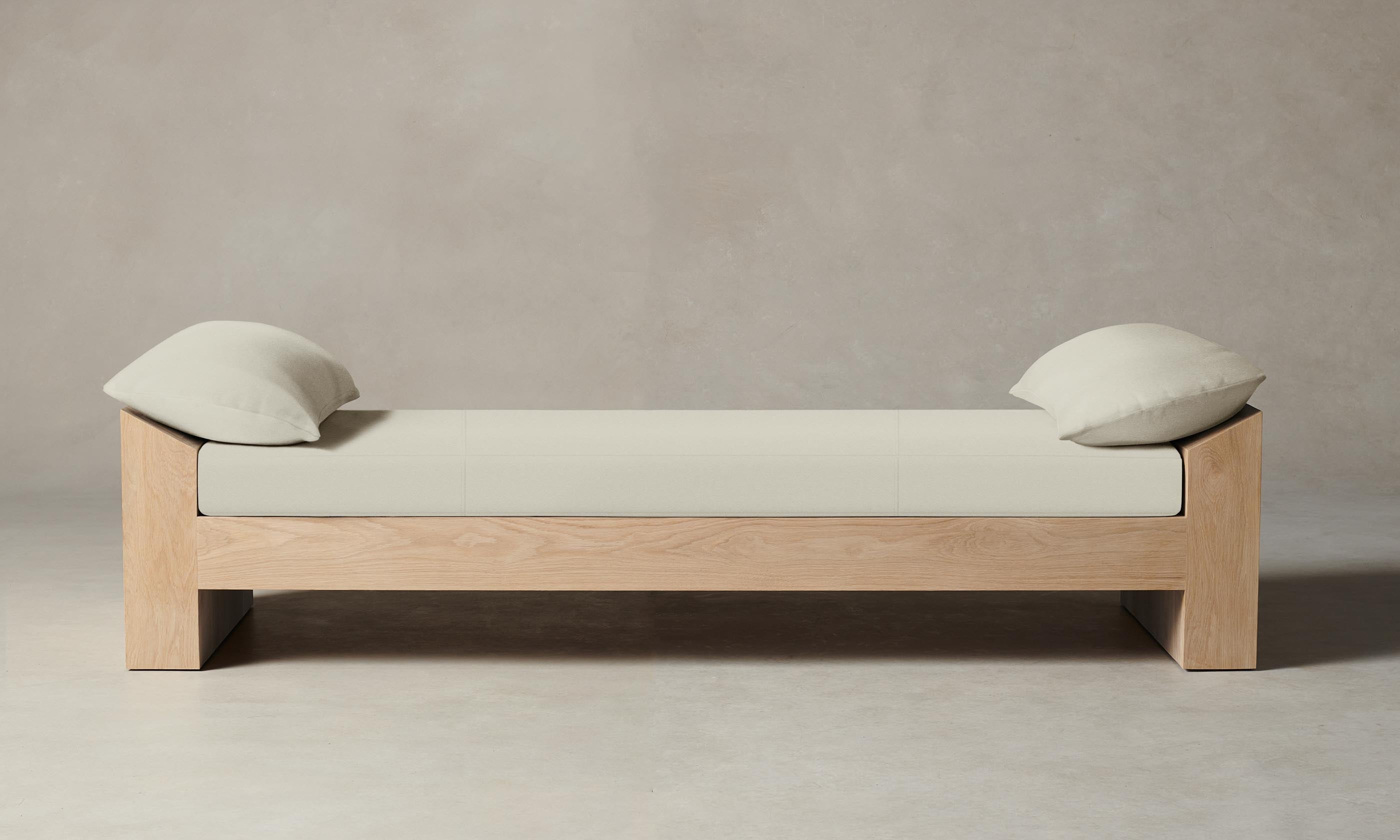 The Montauk Daybed - Pebbled Leather Swan – Maiden Home The Montauk Daybed - Pebbled Leather Swan – Maiden Home