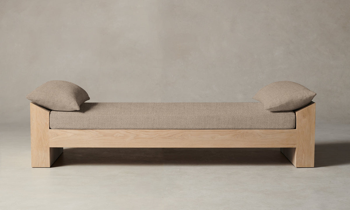 The Montauk Daybed - Performance Textural Weave Earthen