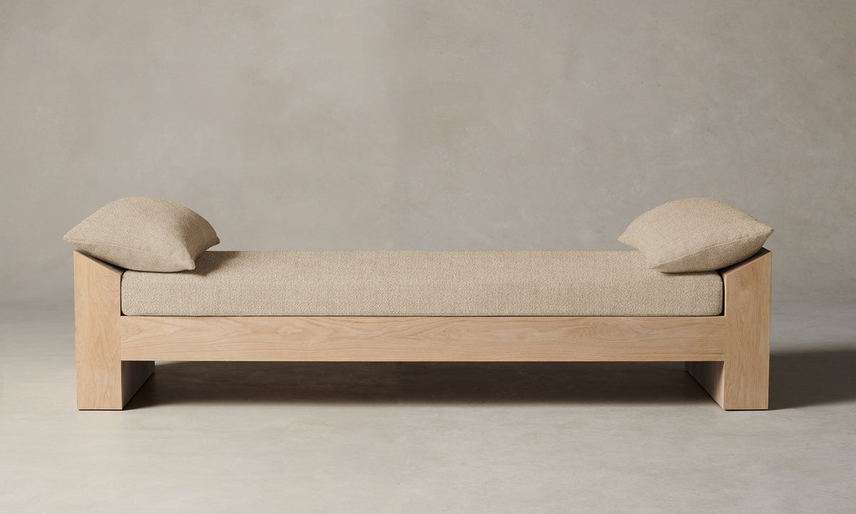 The Montauk Daybed - Performance Textural Weave Savanna