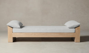 The Montauk Daybed - Performance Woven Chenille Steel