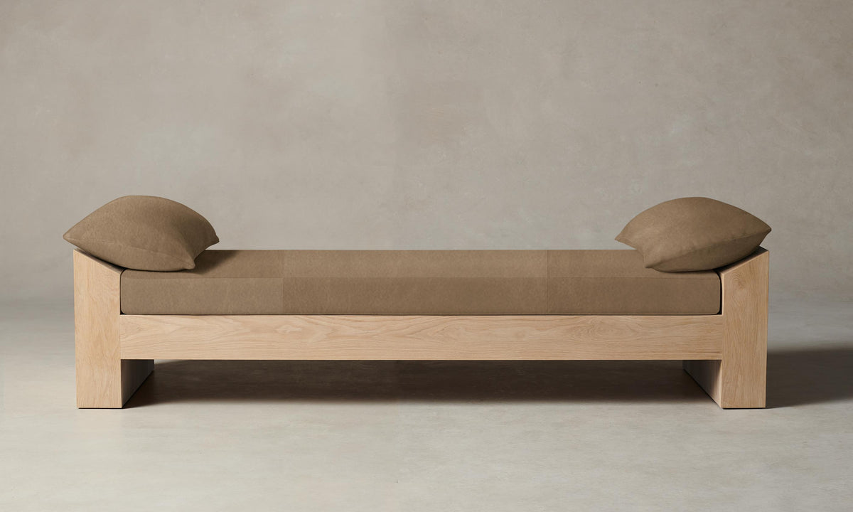 The Montauk Daybed - Tuscan Leather Camel