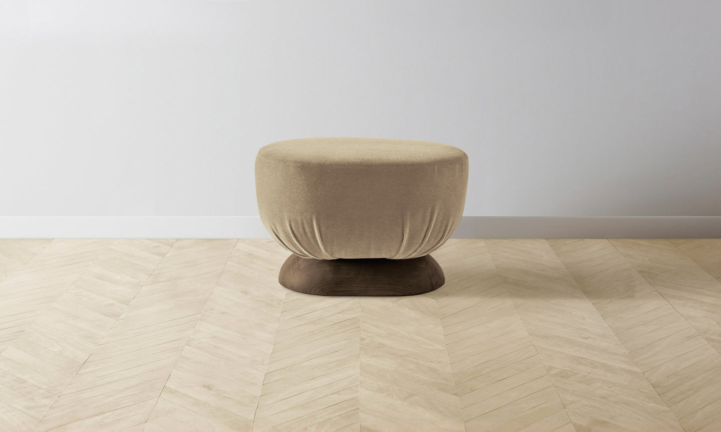 The Mott Stool - Mohair Almond