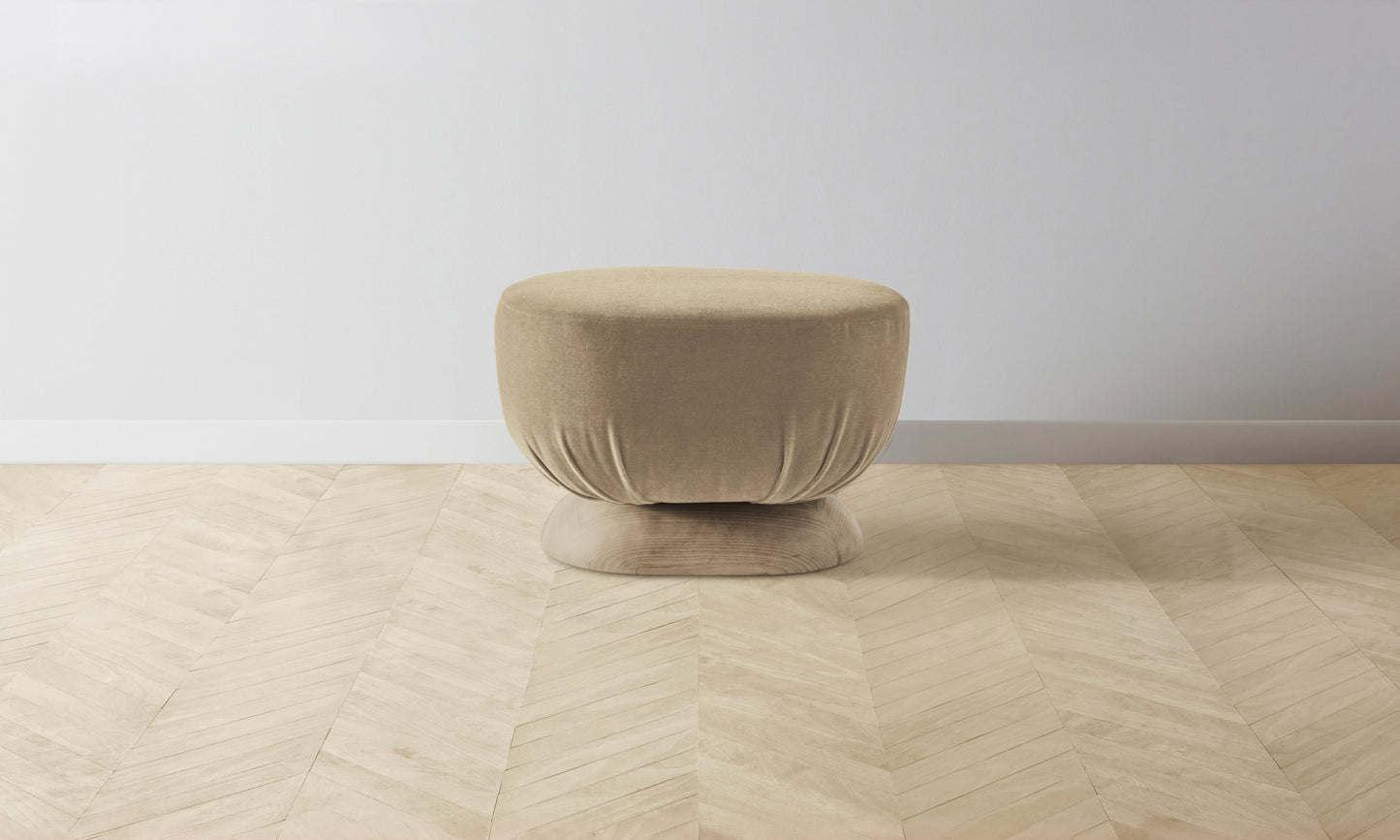 The Mott Stool - Mohair Almond