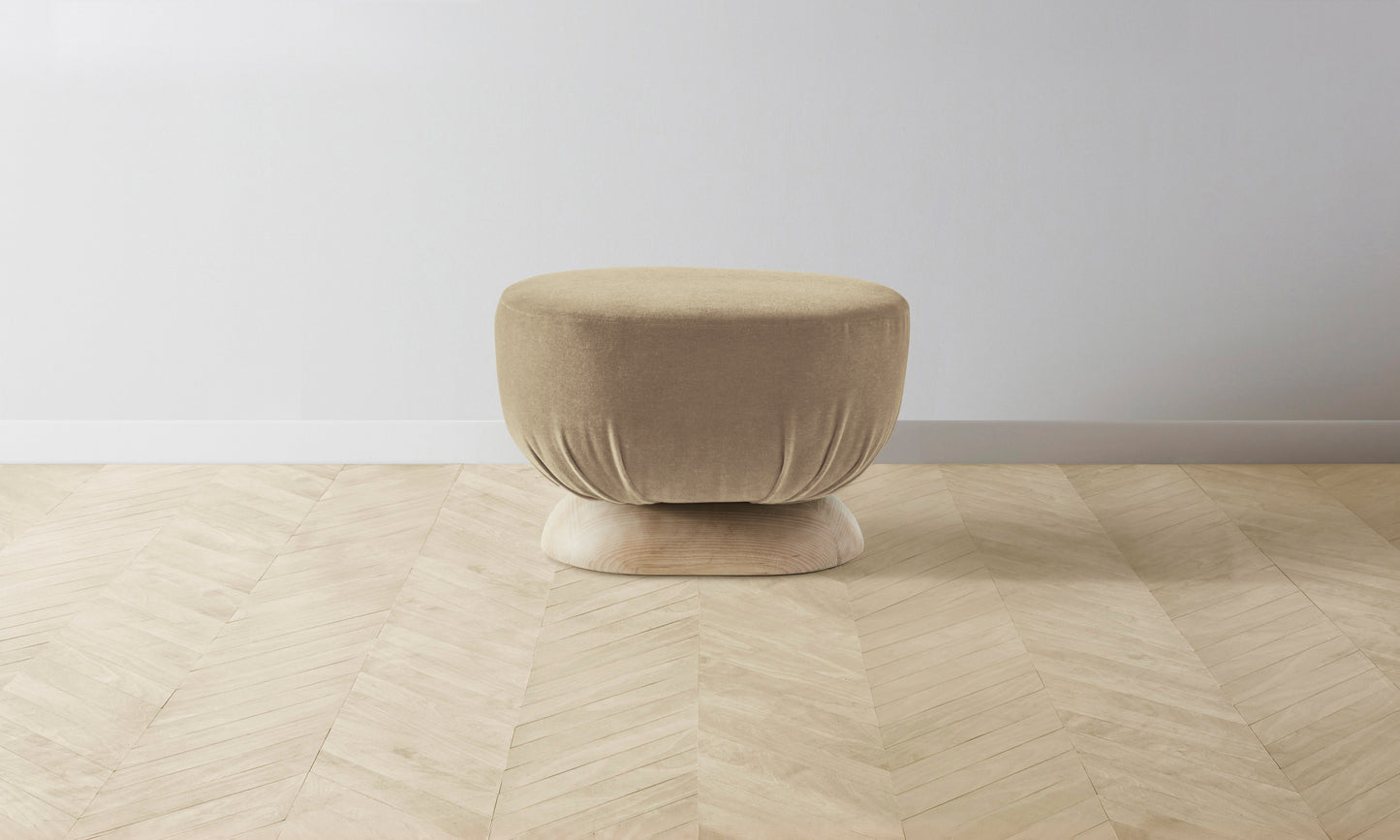 The Mott Stool - Mohair Almond