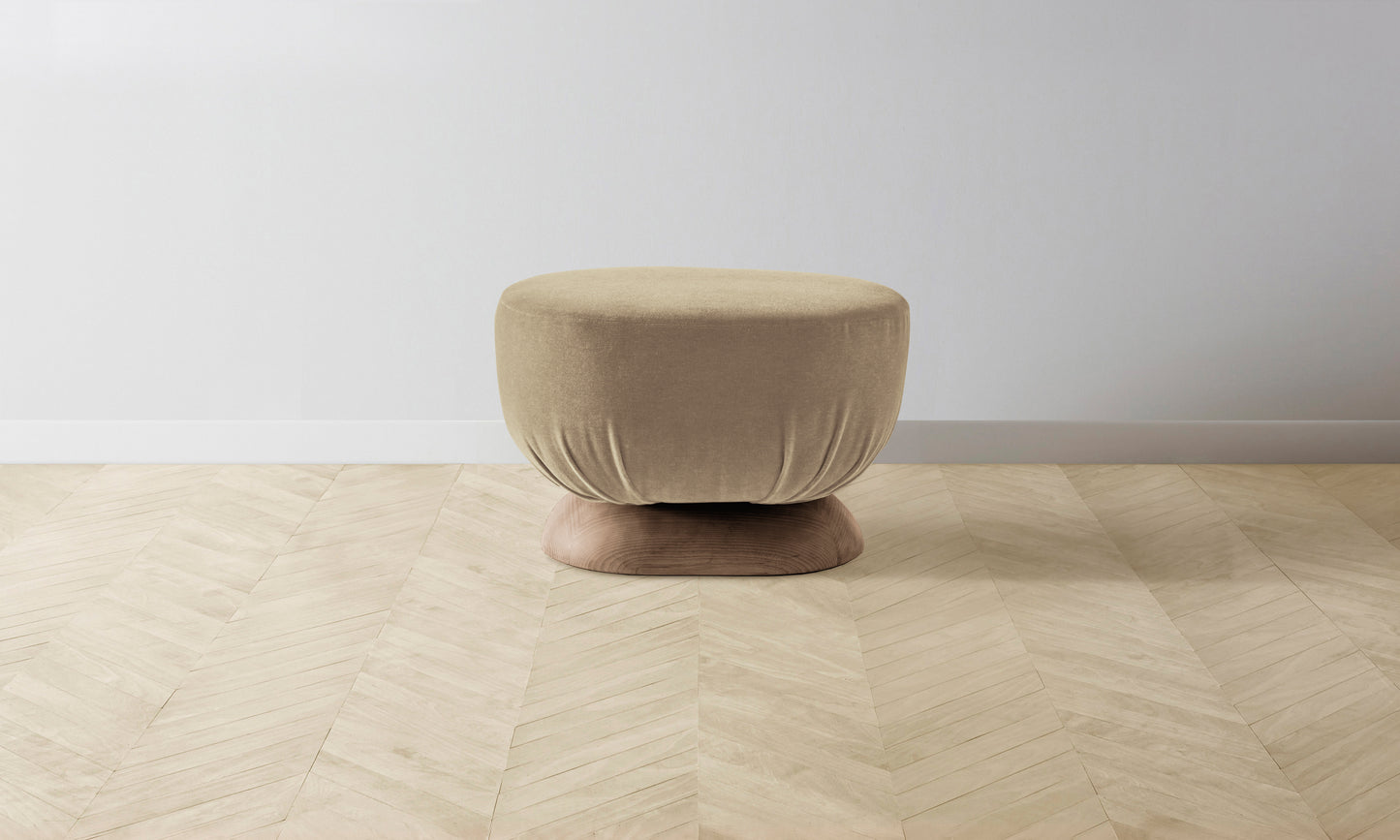 The Mott Stool - Mohair Almond