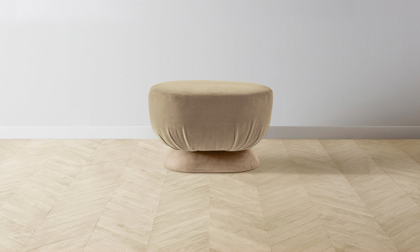 The Mott Stool - Mohair Almond