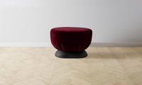 The Mott Stool - Mohair Crimson