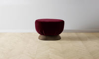 The Mott Stool - Mohair Crimson