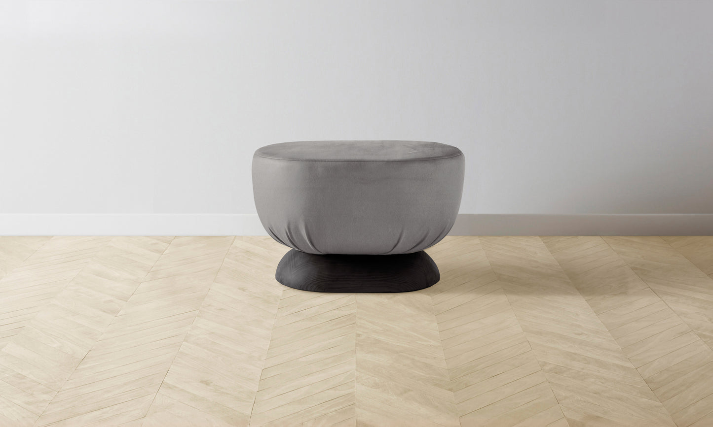 The Mott Stool - Nubuck Leather Asphalt