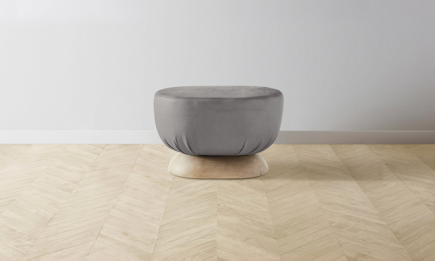 The Mott Stool - Nubuck Leather Asphalt