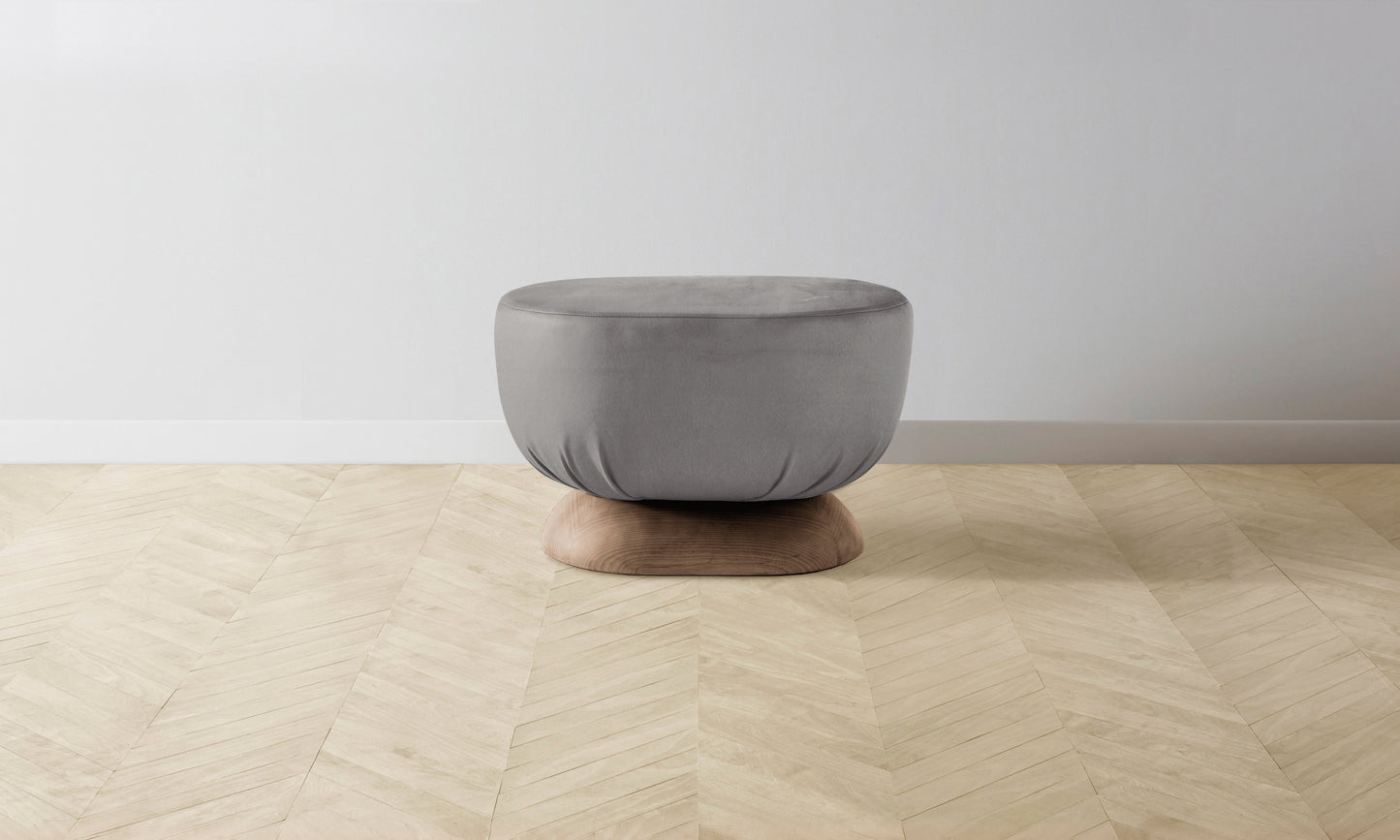 The Mott Stool - Nubuck Leather Asphalt