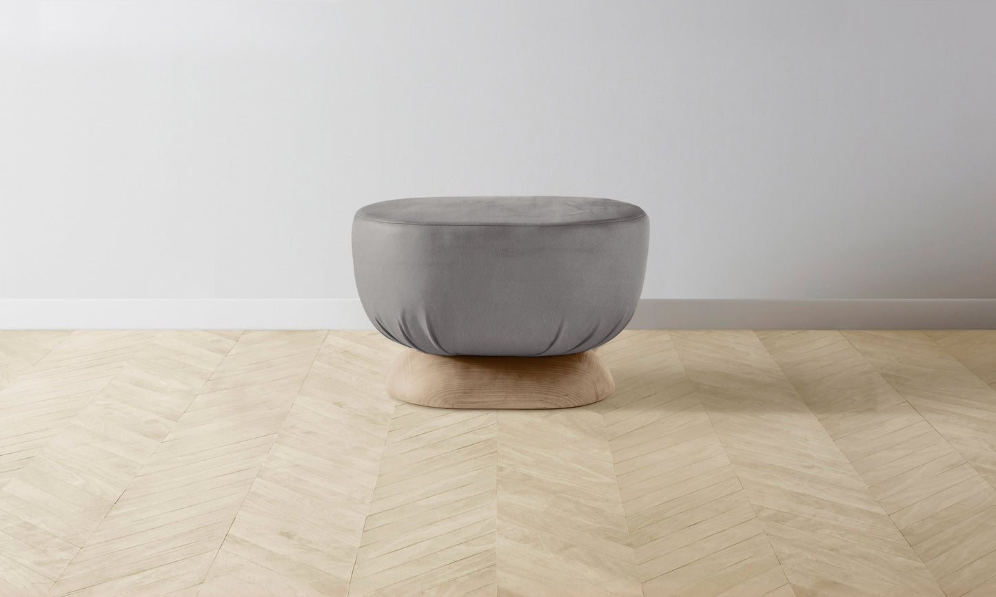 The Mott Stool - Nubuck Leather Asphalt