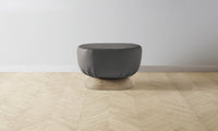 The Mott Stool - Pebbled Leather Ash