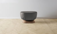 The Mott Stool - Pebbled Leather Ash