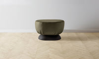 The Mott Stool - Pebbled Leather Truffle