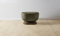 The Mott Stool - Pebbled Leather Truffle