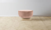 The Mott Stool - Performance Velvet Dusty Rose