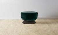 The Mott Stool - Performance Velvet Emerald