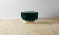 The Mott Stool - Performance Velvet Emerald