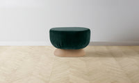 The Mott Stool - Performance Velvet Emerald