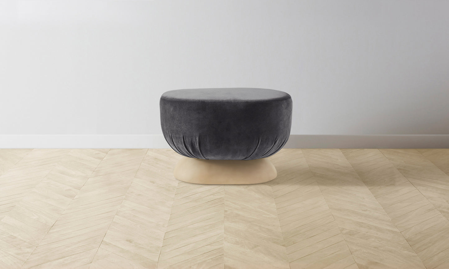 The Mott Stool - Performance Velvet Flannel