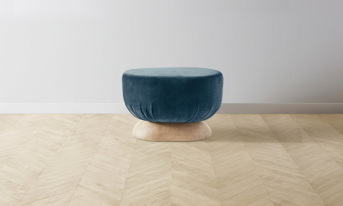 The Mott Stool - Performance Velvet Lagoon