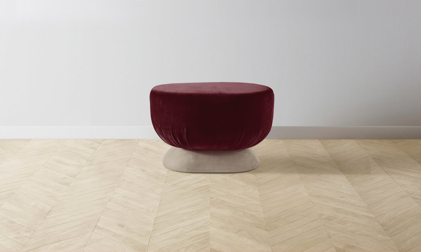 The Mott Stool - Performance Velvet Merlot