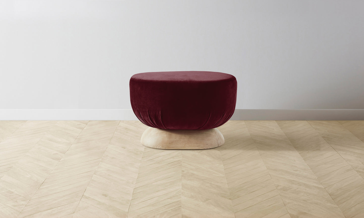 The Mott Stool - Performance Velvet Merlot