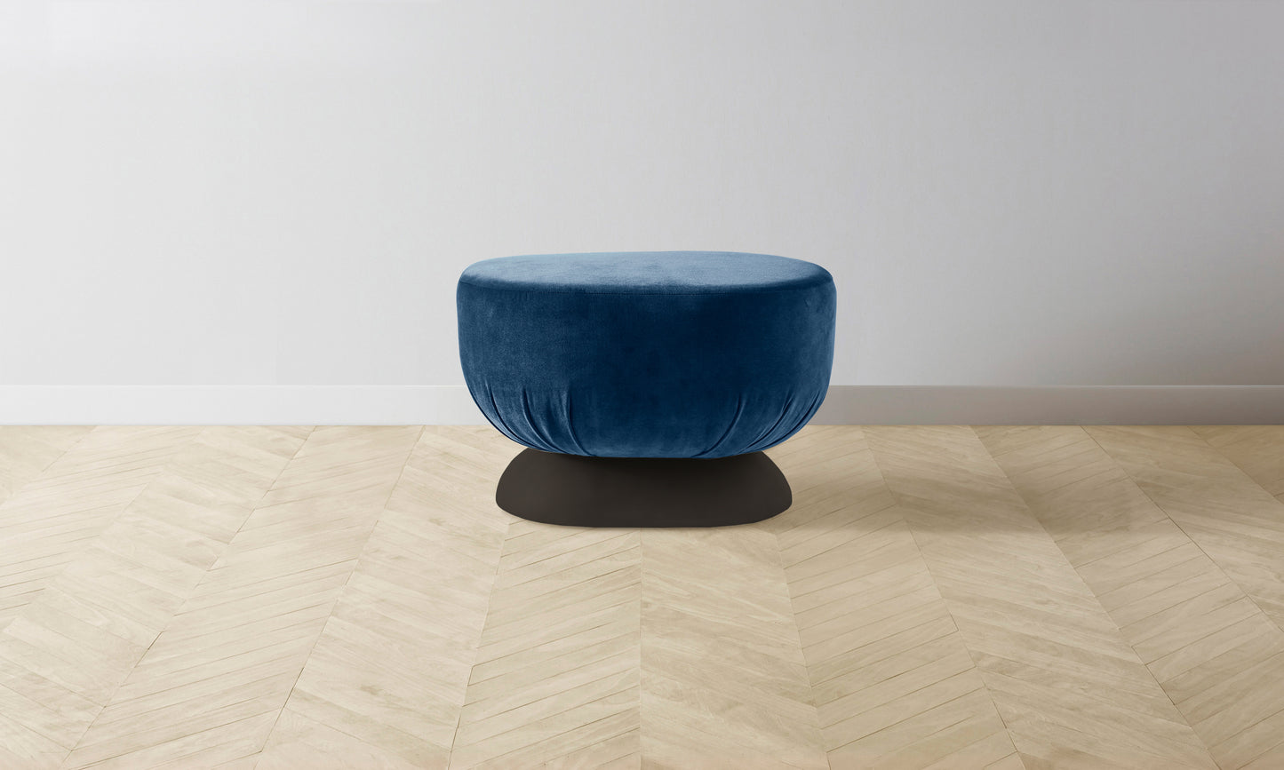 The Mott Stool - Performance Velvet Sapphire