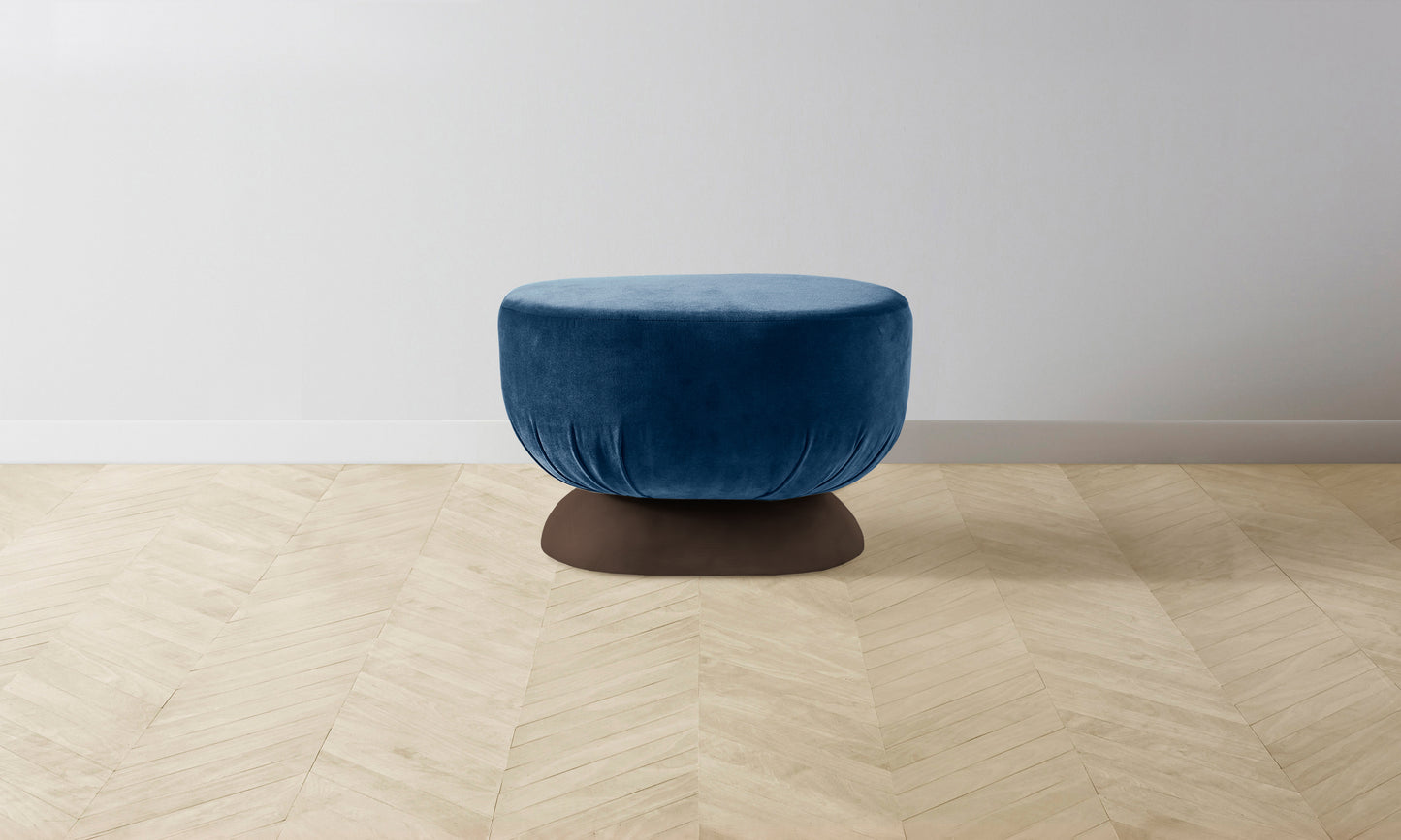 The Mott Stool - Performance Velvet Sapphire