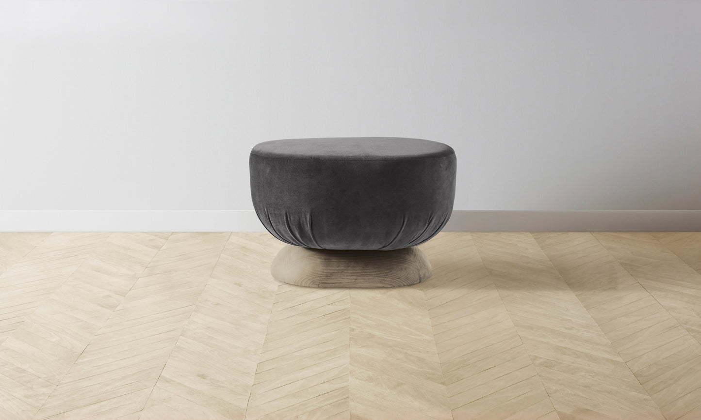 The Mott Stool - Performance Velvet Slate