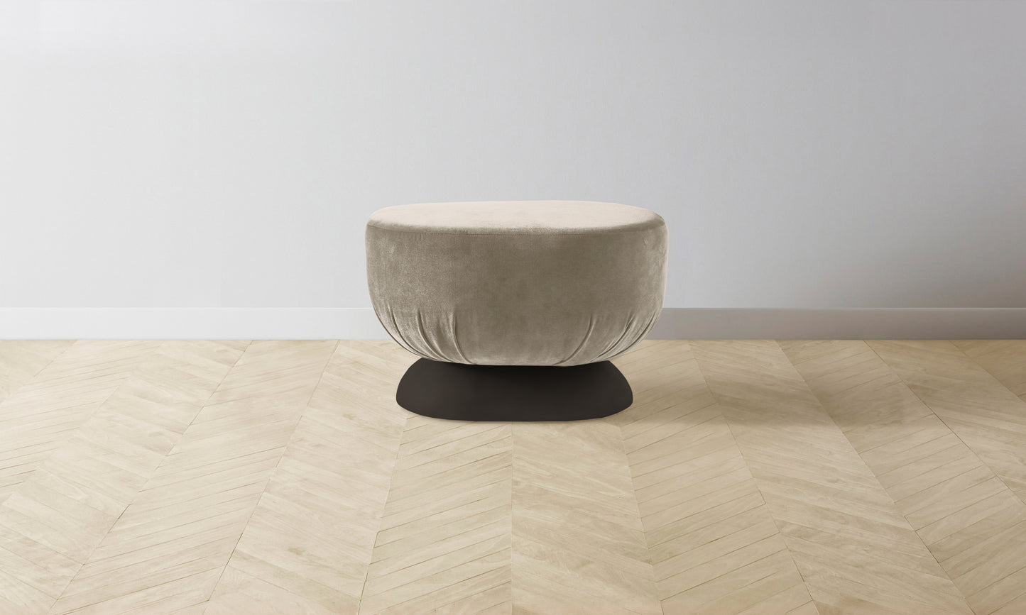 The Mott Stool - Performance Velvet Taupe