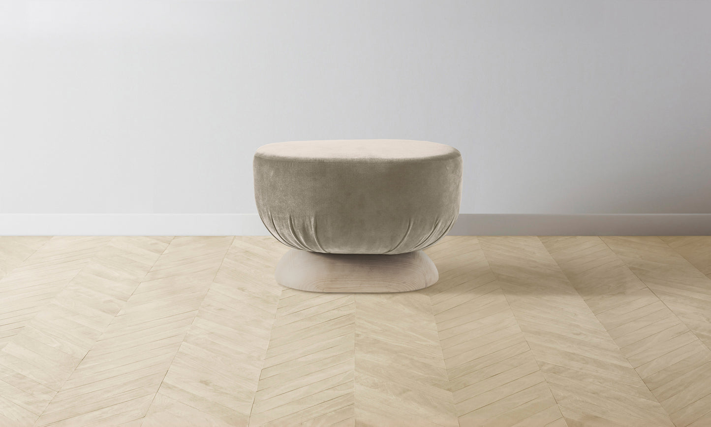 The Mott Stool - Performance Velvet Taupe