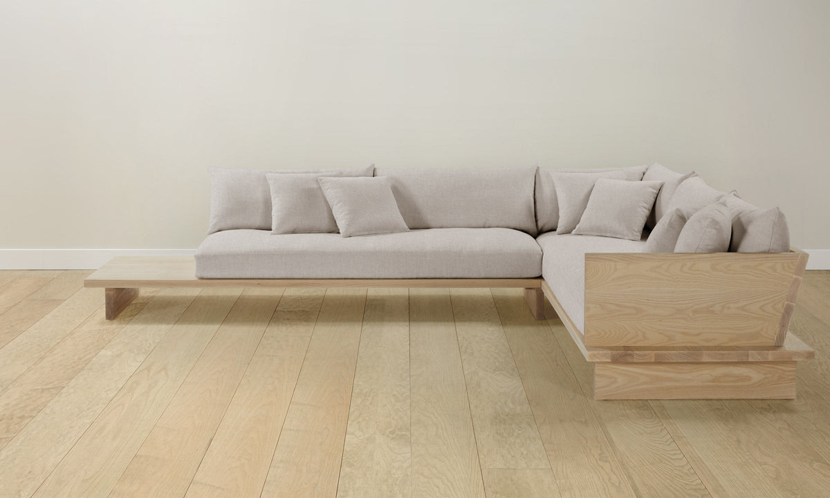 The Muir Sectional - Heritage Belgian Linen Summit