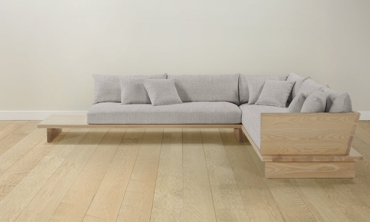 The Muir Sectional - Performance Textural Weave Breeze