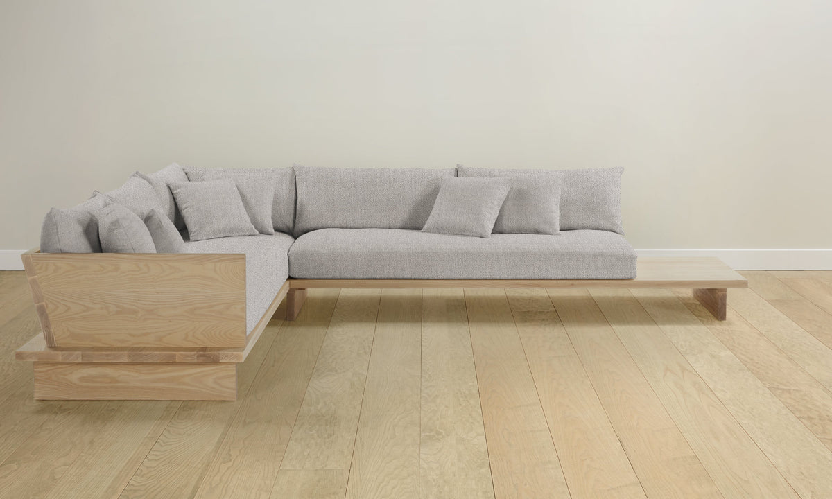 The Muir Sectional - Performance Textural Weave Breeze