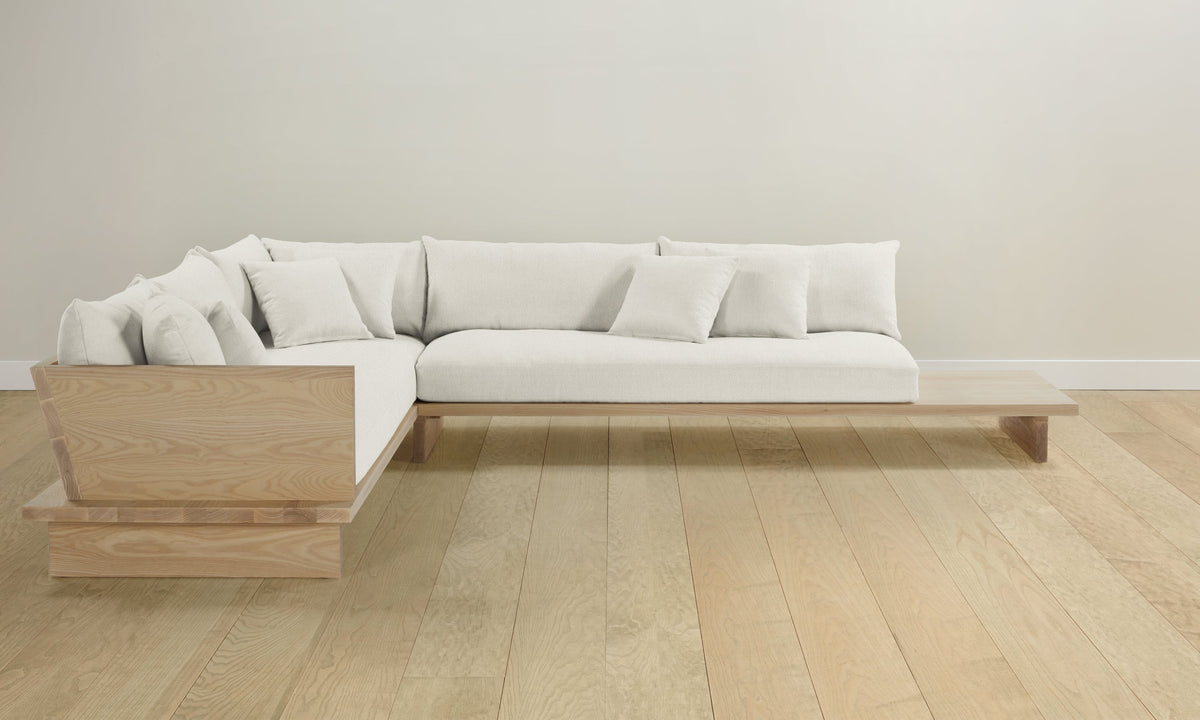 The Muir Sectional - Performance Textural Weave Wisp