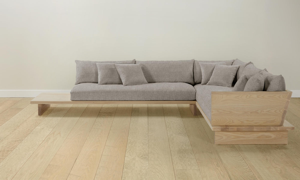 The Muir Sectional - Heritage Belgian Linen Agate
