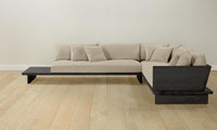 The Muir Sectional - Belgian Linen Alder