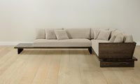 The Muir Sectional - Belgian Linen Alder