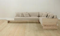 The Muir Sectional - Belgian Linen Alder