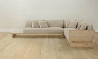 The Muir Sectional - Belgian Linen Alder