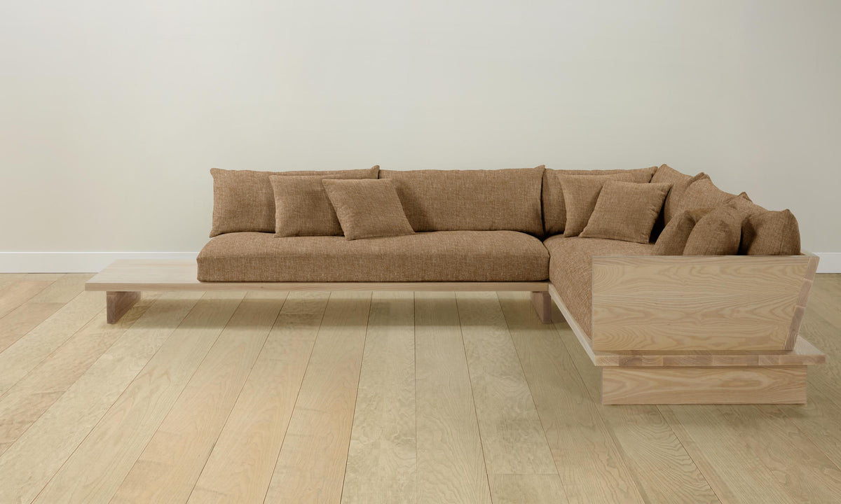 The Muir Sectional - Heritage Belgian Linen Chai