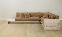 The Muir Sectional - Belgian Linen Chai