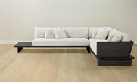 The Muir Sectional - Belgian Linen Egret