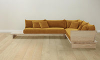 The Muir Sectional - Mohair Amber