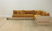 The Muir Sectional - Mohair Amber